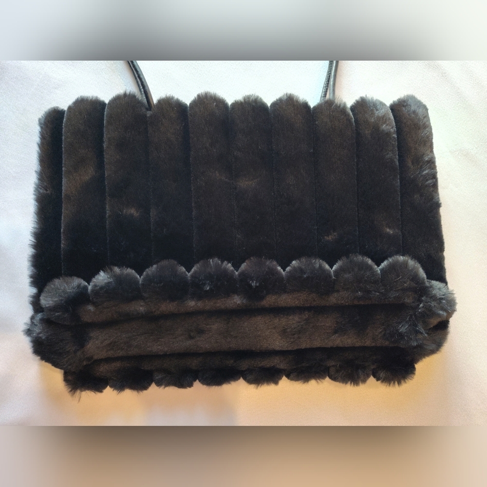 PRADA NEW Black Faux Mink Fur Tote Bag New Redemption Exclusive Bag NWT VIP GIFT - Picture 8 of 14